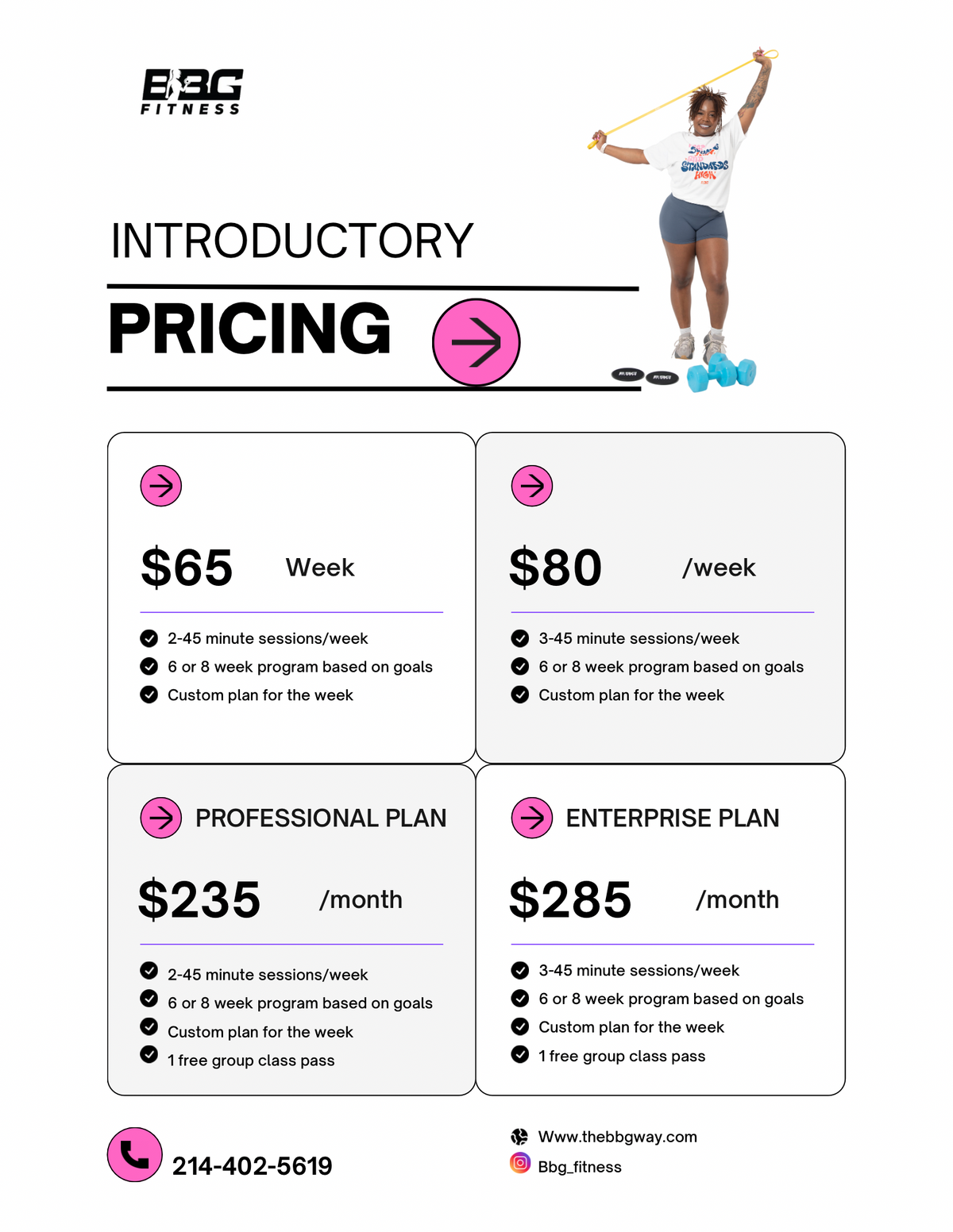 Personal training -Monthly